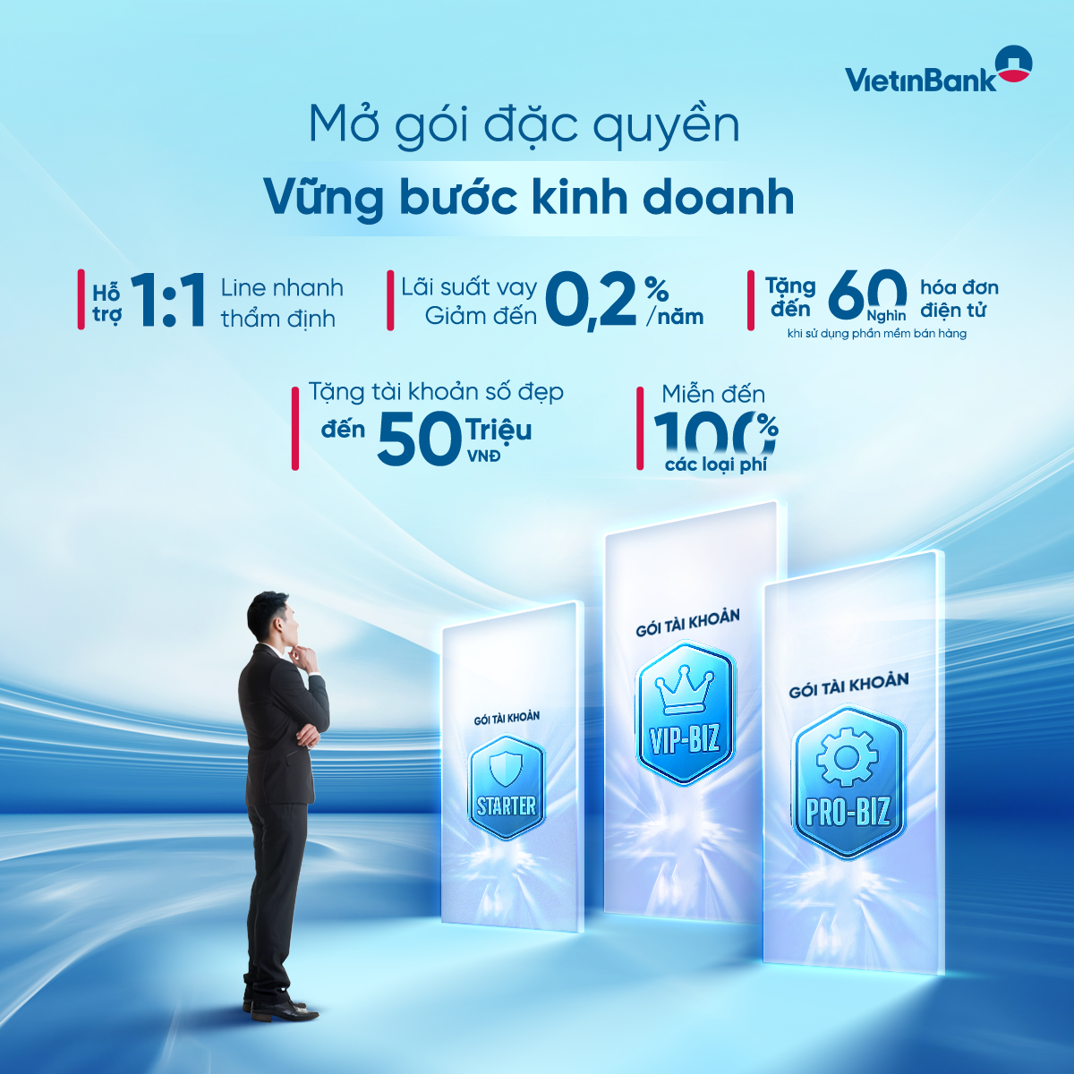 Ưu đãi gói tài khoản thu phí