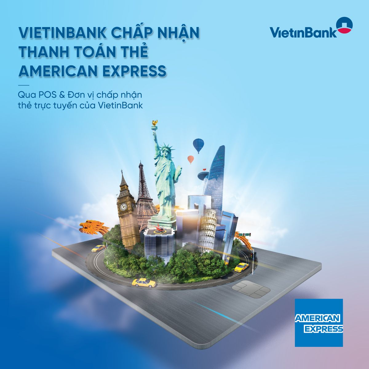 Chấp nhận thanh toán thẻ American Express trực tuyến