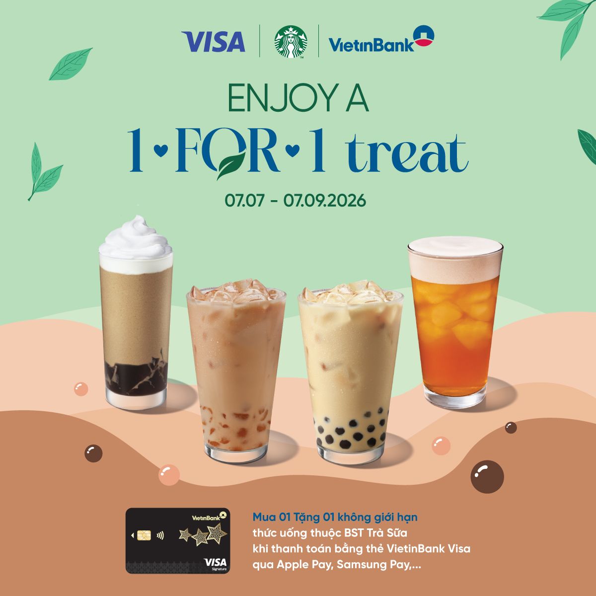 Uu Dai Vietin Bank Visa Starbucks