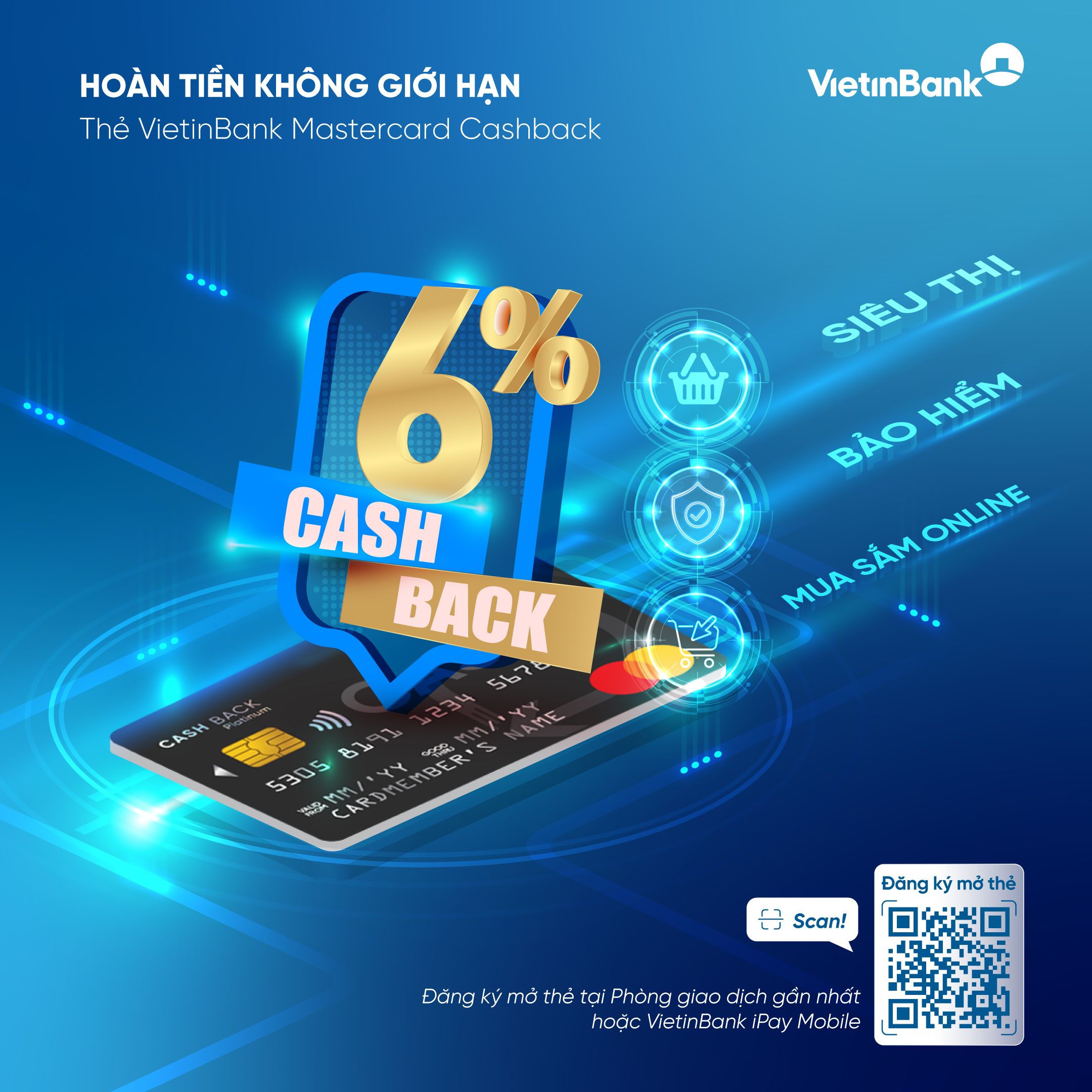 Ảnh CTKM thẻ Mastercard cashback 2024