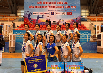 Đội Bóng chuyền nữ VietinBank giành ngôi Á quân Giải Vô địch trẻ Quốc gia 2024