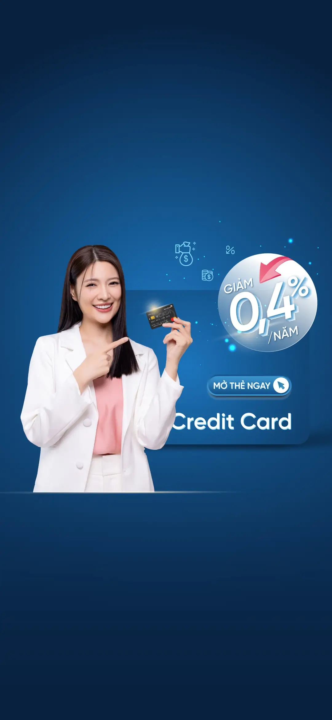 Giảm thêm đến 0,4%/năm lãi suất vay vốn dành cho chủ thẻ VietinBank